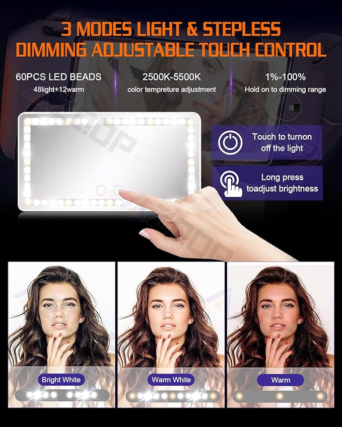 Car Sun Visor Vanity Mirror Compatible - Image 4