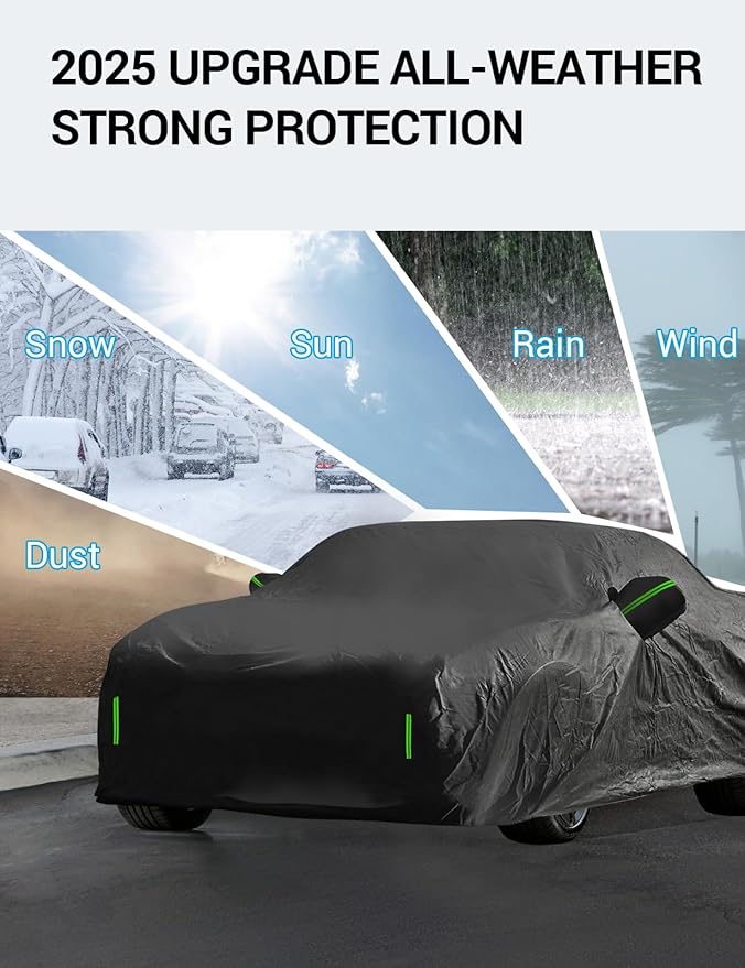 Proadsy 2025 Upgrade Car Cover for Honda Civic 2016-2023 2024 2025, Waterproof - Image 3