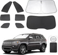 TINGLU 8PCS Window Shades for Jeep Grand Cherokee 2011-2021 Accessories Car by TINGLU