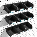 FRIMOONY Pegboard Bins with Hooks and Labels, by FRIMOONY