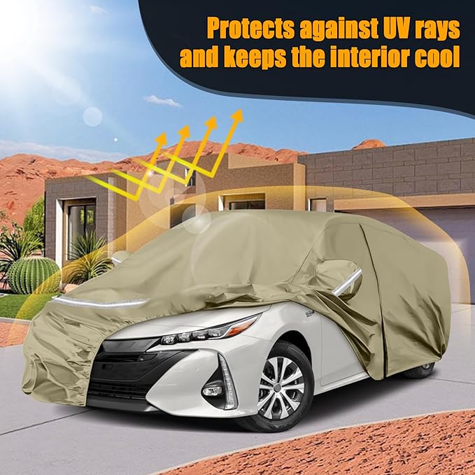 Waterproof Car Covers Replace for 2004-2025 Toyota Prius, Windproof Bands for - Image 7
