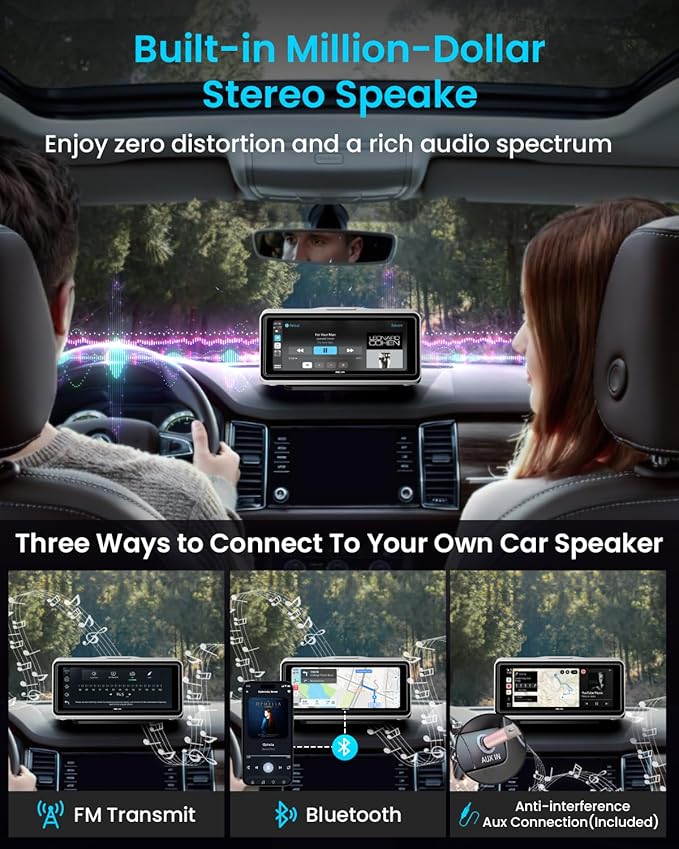 Portable Apple Carplay Screen for Car, Touch Screen - Image 5