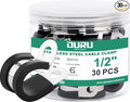 1/2-Inch Stainless Steel Rubber Coated Pipe & Wire Clamps by OURU
