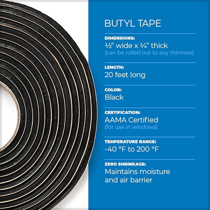 Second Skin Butyl Sealant Tape – Butyl Rubber Sealant, and Putty Tape - Image 2