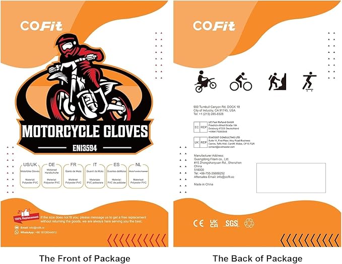 COFIT Motorcycle Gloves Breathable, Touchscreen Motorbike Gloves Anti-Slip - Image 6