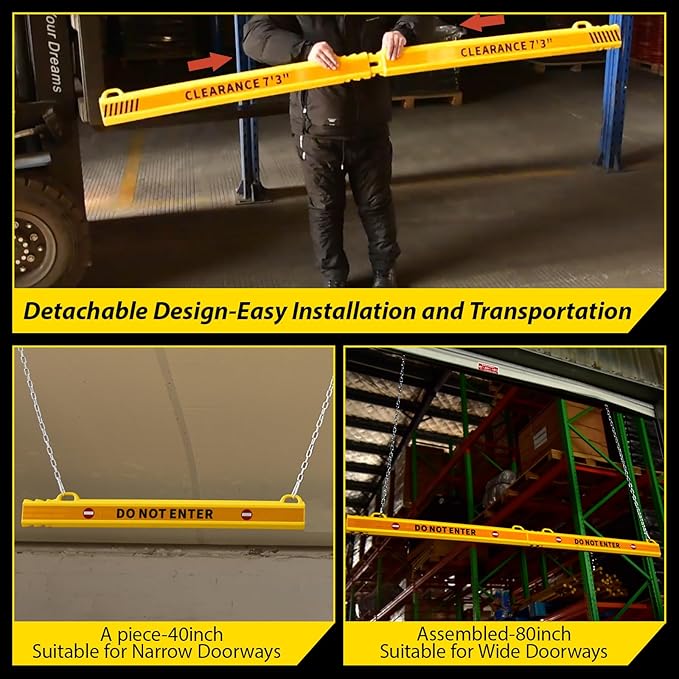 ClearanceGard 80″ x 4″ Clearance Bar Kit - Image 4