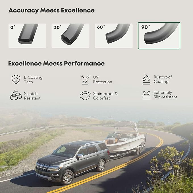 YHTAUTO 3 Inch Running Boards Side Step Bars Fit - Image 5