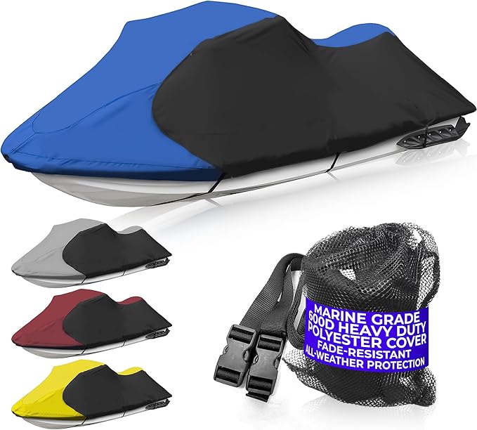 Trailerable Standup Jet Ski Cover, Waterproof Marine Grade 600D Heavy Duty by JETPROTorchLighter