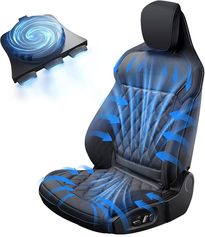 Air Suction Cooling Car Seat Cover Front Seat, 12V Circulation Ventilation by GCDZFYG