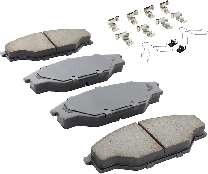 Premium Semi-Metallic Front Brake Pads Compatible - Image 2