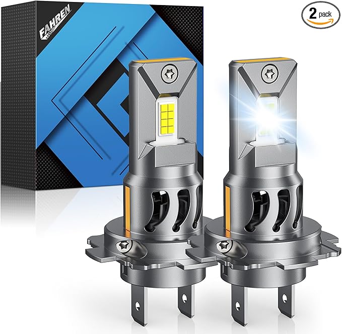 FAHREN H7 LED Light Bulbs, 000LM Super Brightness 1:1 Size No Adapter Needed by Fahren