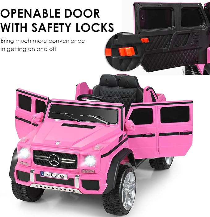 HONEY JOY Ride On Truck, Licensed Mercedes-Benz Maybach G650 Battery Powered - Image 7