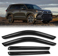 Rain Guards for Car Windows, Tape-On Window Visors Rain Guards Fit for by KYX
