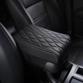 Leather Car Armrest Box Mat by Unknown