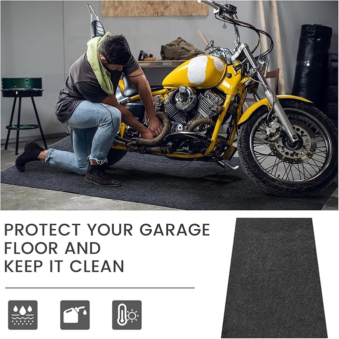 60 x 36 Inch Oil Spill Mat, Garage Floor Mat Under Car Driveway Mats Oil Leaks - Image 5
