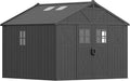 Devoko 10 x 8 FT Black Plastic Outdoor Storage Shed by DEVOKO