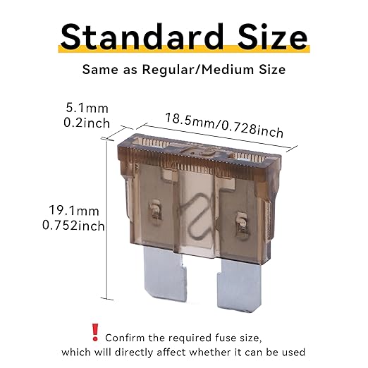 100 Pack Auto Fuses 7.5 AMP ATC/ATO Standard Regular Fuse Blade 7.5A Car Truck - Image 2
