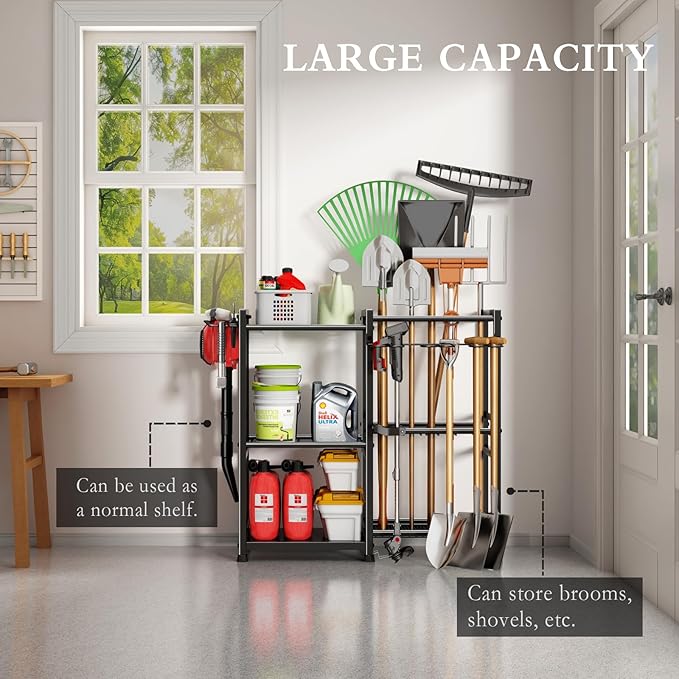 Garden Tool Organizer Storage Metal Yard Tool Organizer Heavy Duty Garden Tool - Image 7