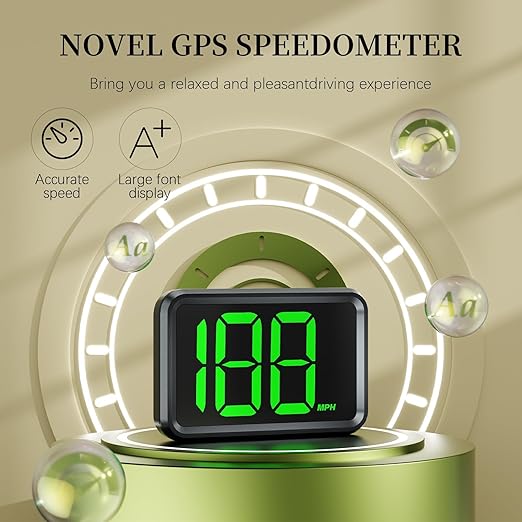 GPS Digital Speed Meter with MPH, Car Head Up Display - Image 4