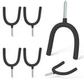 HUHOLE Screw in U Hook, Shovel Holder Wall Mount, U Hooks by HUHOLE