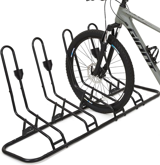 4 Floor Bike Rack, Safeguard Disc Brakes & Derailleurs Design, Waterproof by Kingarage