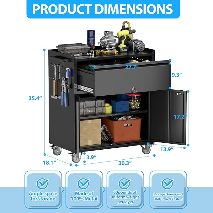 Metal Garage Storage Cabinet - Image 3