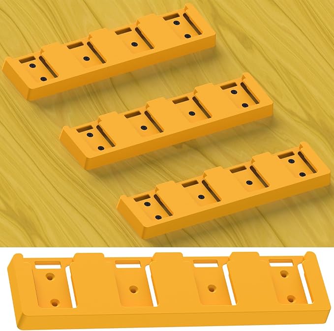 Battery Rack Compatible with DeWalt 20V Battery Holder, Mount 4 Slot Bulk - Image 5