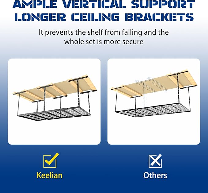 4x8 Overhead Garage Storage Rack - Image 7