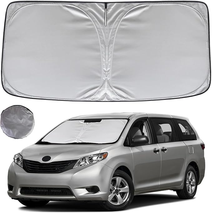 KAYZT Windshield Sun Shade for 2011-2020 Toyota Sienna Mini Van Foldable by KAYZT