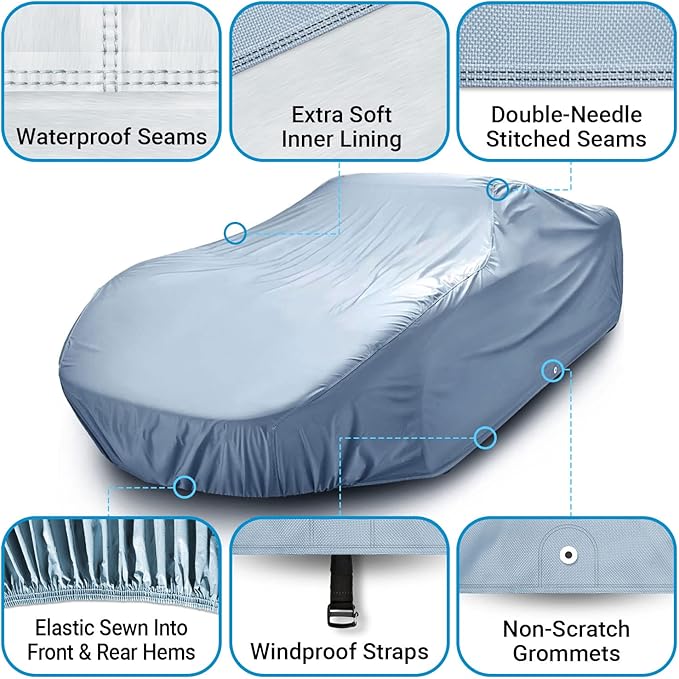 iCarCover Premium Car Cover for 1950-1958 Pontiac Catalina Heavy Duty - Image 2