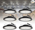 6 Pack UFO LED High Bay Light 250W, 35000 LM, 5000K by GGTH