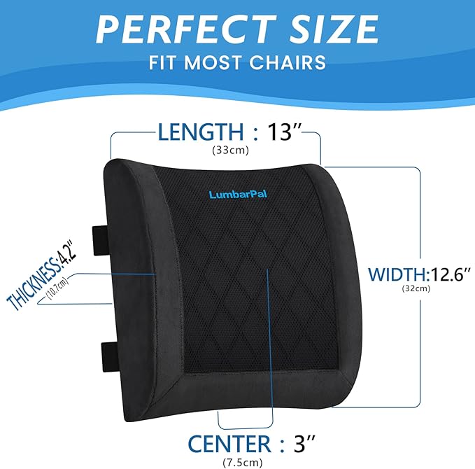 Lumbar Support Pillow for Office Chair Back Support Lumbar Pillow for Car - Image 2