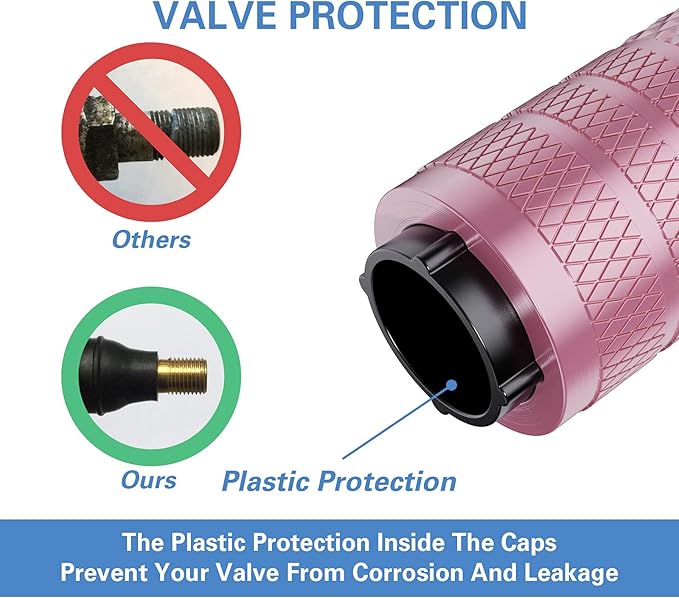 CKAuto Tire Valve Stem Caps, Anodized Aluminum Tire Valve Cap Set, Corrosion - Image 3