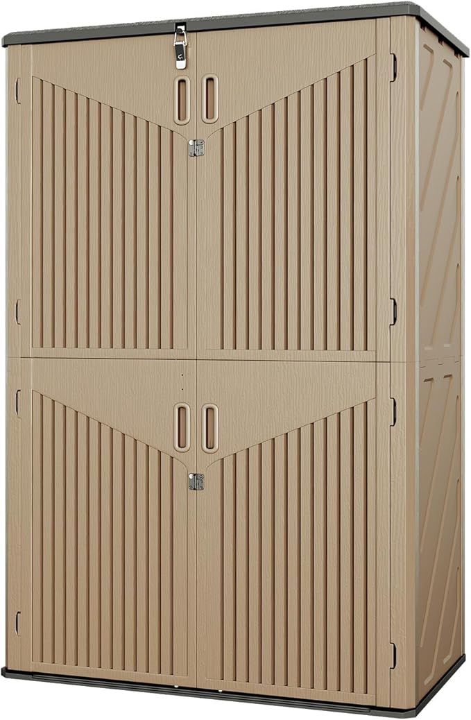 Aoxun Outdoor Storage Shed, 64 Cu.Ft Vertical Storage Sheds Outdoor - Image 9