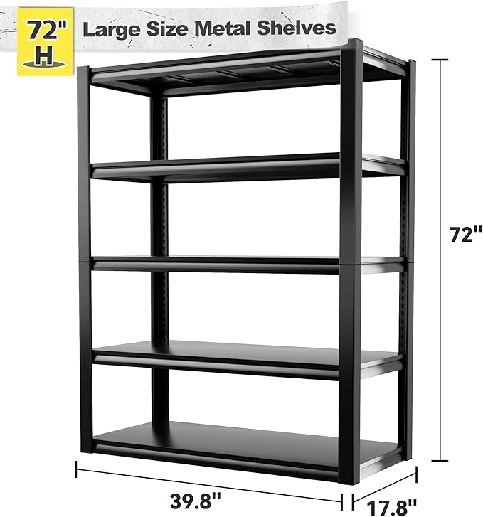 REIBII Garage Shelving Heavy Duty Garage Storage Shelves, Extra Large - Image 3