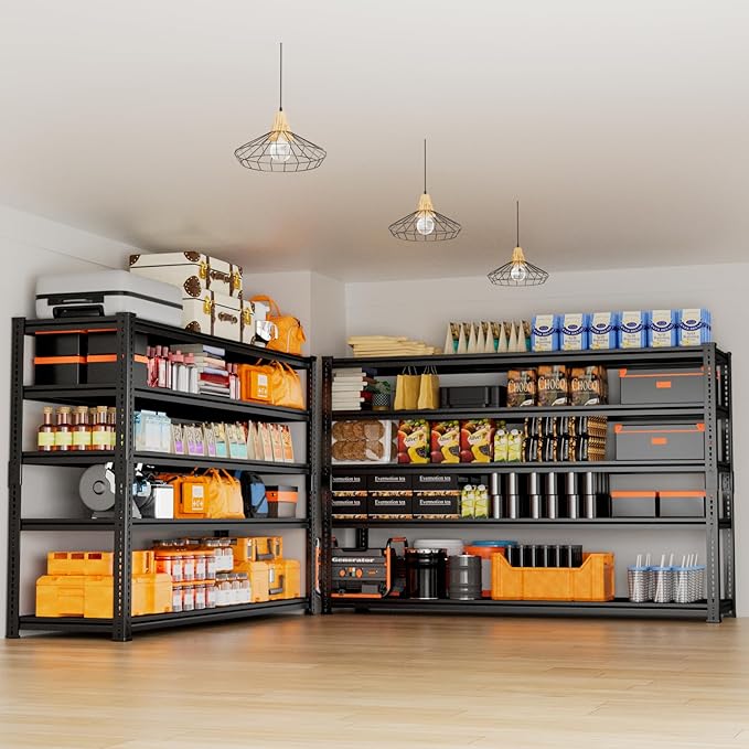 Storage Shelves Heavy Duty, 5-Tier Adjustable Metal Industrial Utility Shelf - Image 9