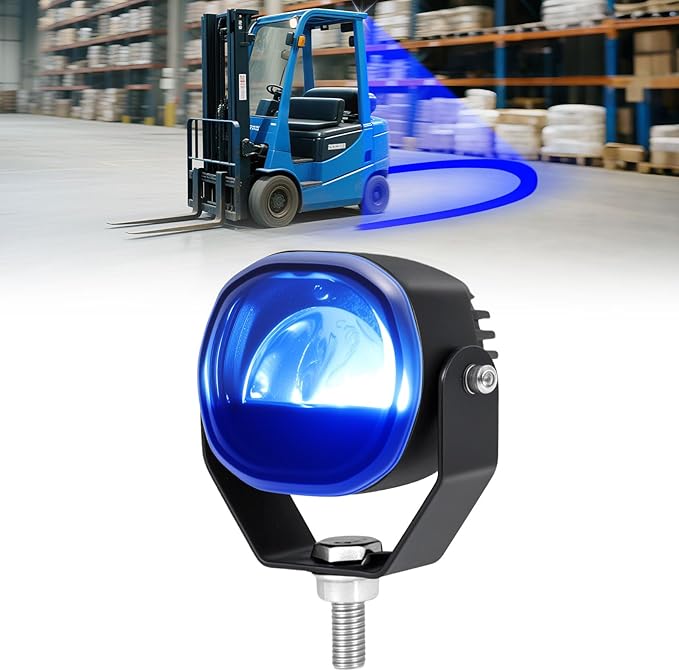 Forklift Arc Safety Light, LED Warning Lamp Blue Line Projection, Aluminum by HSYFUNA