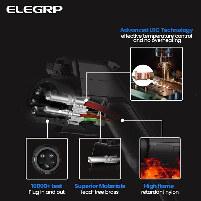 ELEGRP Level 2 EV Charger for Home, 32 Amp, ETL Certified, PBE & LCD Technology - Image 4