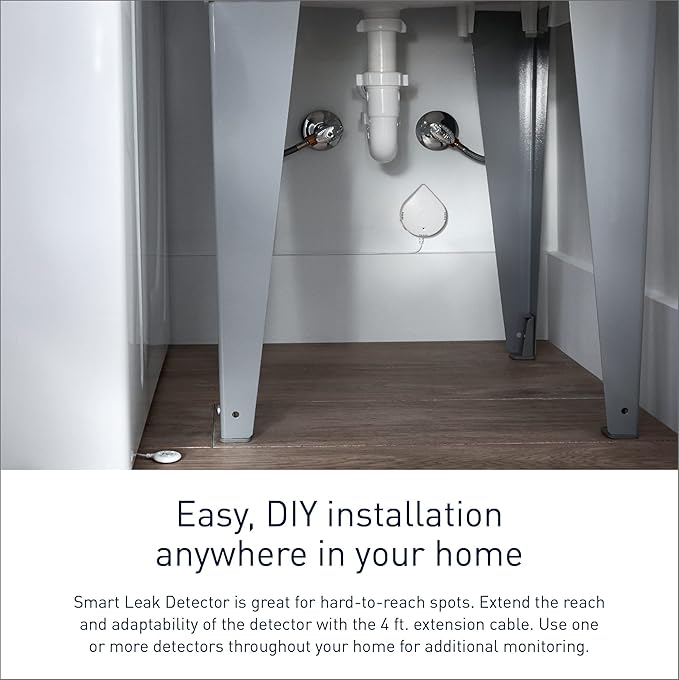 Moen Flo Smart Water Leak Detector, Drip or Flood Sensor Alarm - Image 4