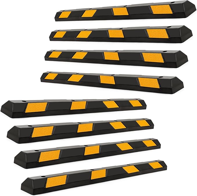 IRONMAX Parking Stopper for Garage, Heavy Duty Parking Block Garage Wheel Stop by IRONMAX