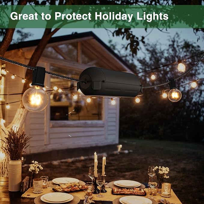 Flemoon Outdoor Extension Cord Safety Cover, IP44 Waterproof Connection - Image 5