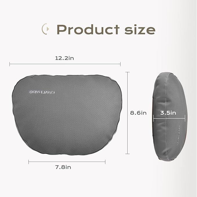 Coverado Leather Car Headrest Pillow Car Neck Pillow - Image 7