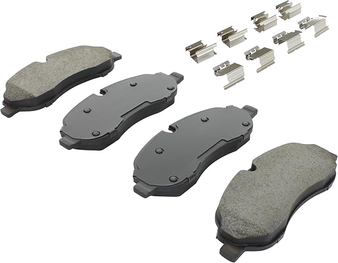 Premium Semi-Metallic Front Brake Pads Compatible - Image 2