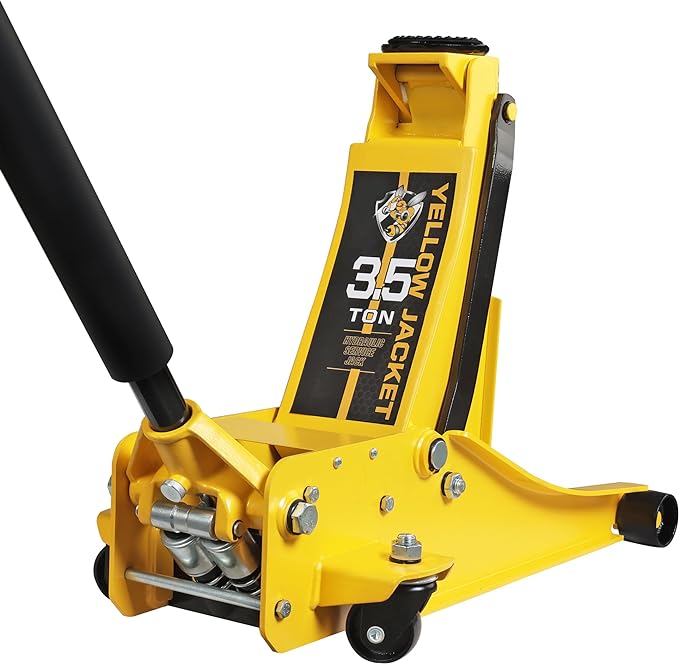 YELLOW JACKET 3.5 Ton Low Profile Floor Jack Quickly Lift Hydraulic Car Jack by YELLOWJACKET