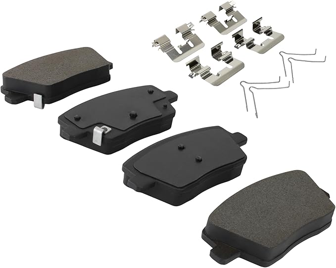 Premium Semi-Metallic Rear Brake Pads Compatible - Image 2