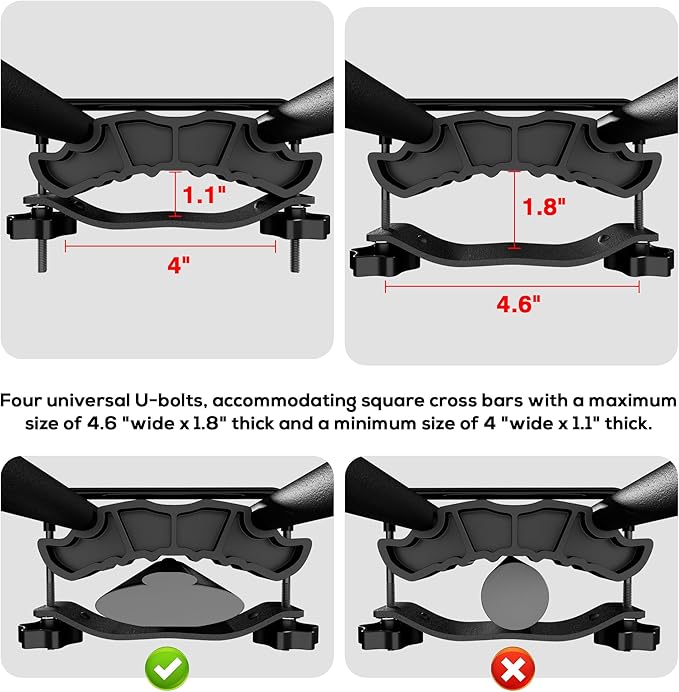 WILDROAD Roof Rack Cargo Basket, Upgraded 4” Fence Car Roof Basket - Image 2