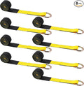 8 Pack 2'' x 12ft Tow Truck Straps Lasso Wheel Lift Straps Lasso Tow Strap by Wowangce