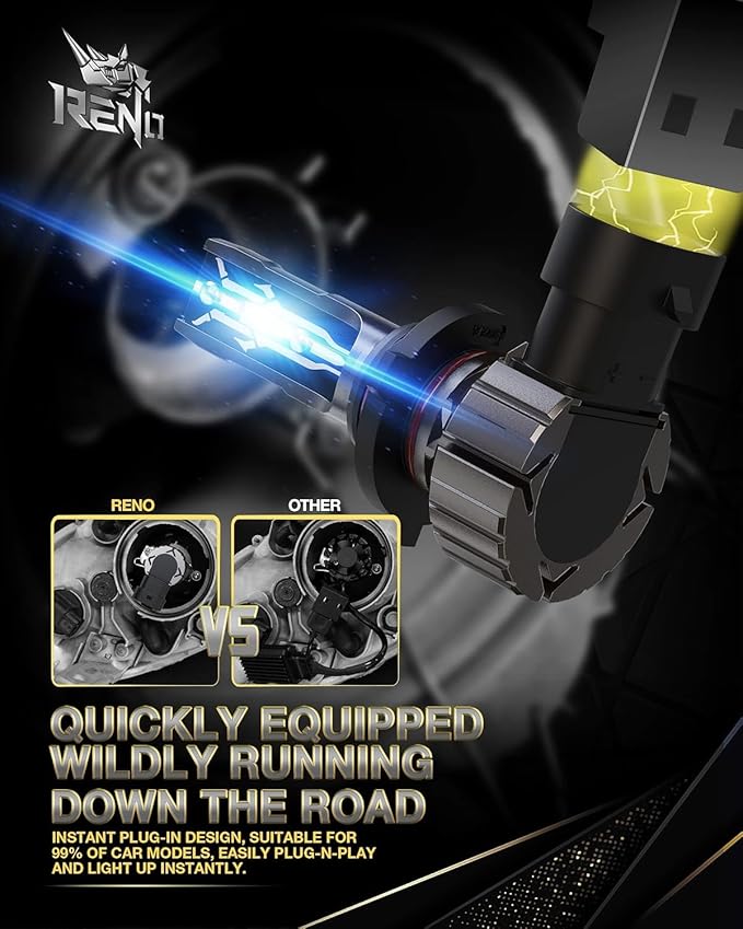 RENO 9005 9006 Bulb Combo, 9005 9006 Fog Lights Bulb, 9006 9005 Light Bulbs - Image 6