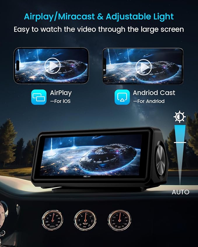 Portable Apple Carplay Screen for Car, Touch Screen - Image 4
