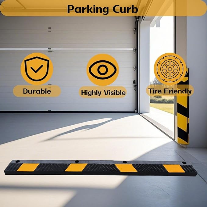 Heavy-Duty Parking Curb Wheel Stop - Image 3